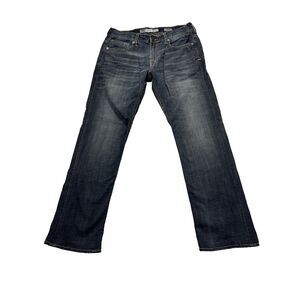 BKE Jeans Mens 32x30 Blue Carter Straight Leg Faded Preppy Dark Wash Denim 32R